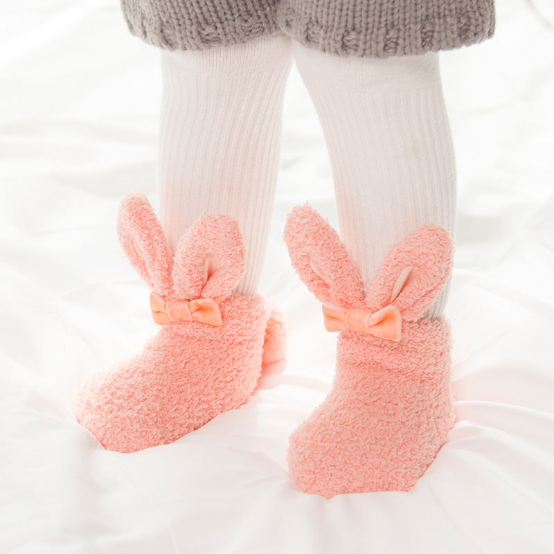 0-1-3 Years Old Newborn Socks Autumn And Winter Thick Coral Velvet Baby Socks, Baby Socks For Girls